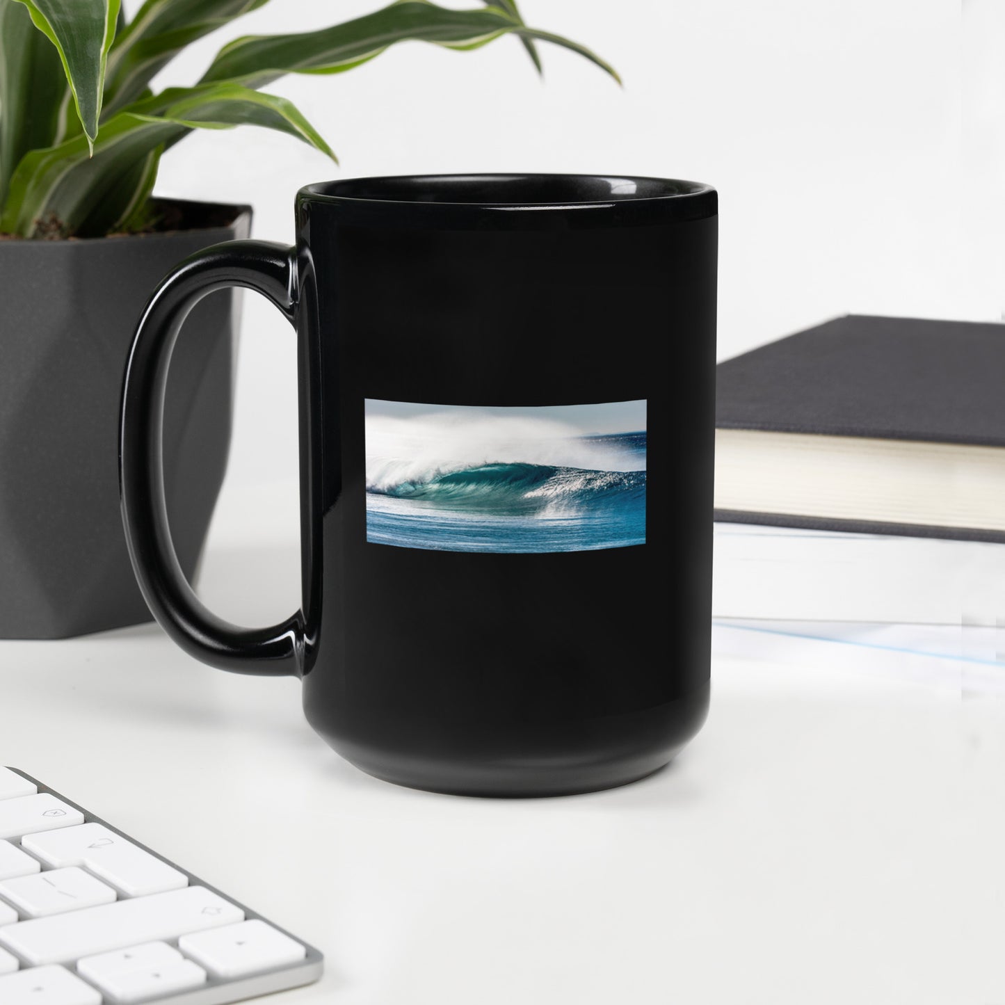 Spitting Wave Mug - Capturing the Power and Beauty of the Ocean by Famous Surf Photographer David Pu'u